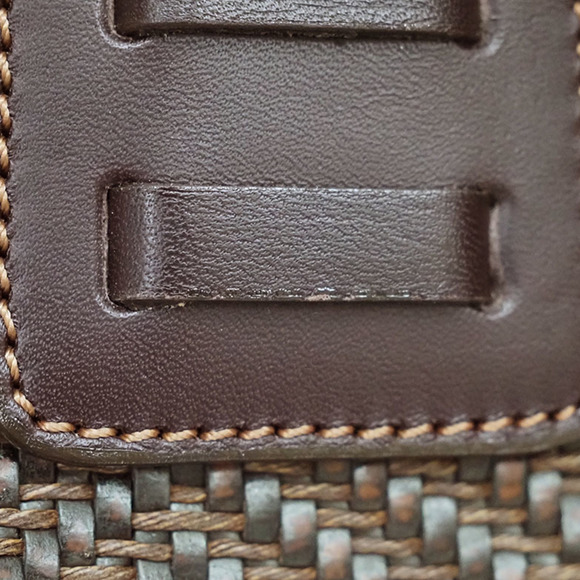 LOEWE Tote Bag Braided Basket Bucket Brown Leather Ladies - Picture 8 of 10